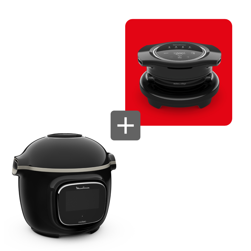 Moulinex Pack Web - Cookeo Touch Wifi Noir + Extra Crisp,-image